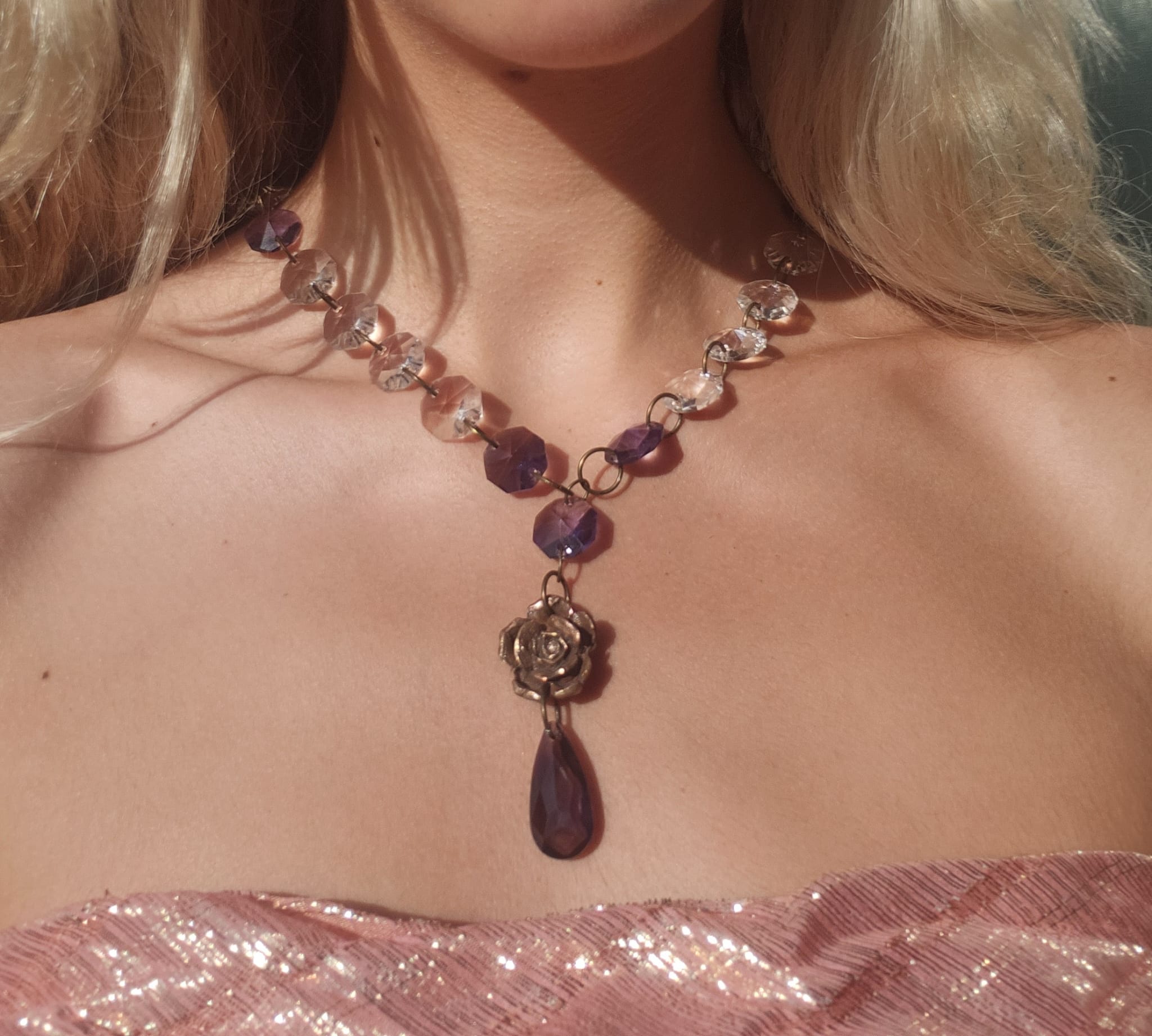 Midnight Garden Necklace – Handmade Bronze Necklace