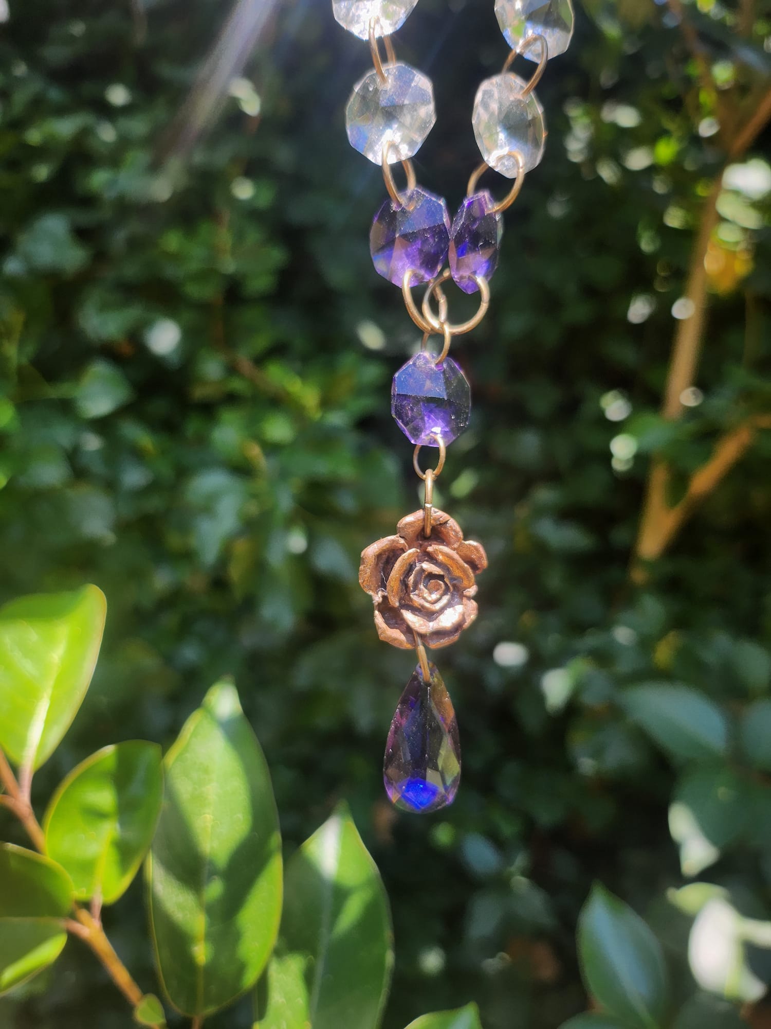 Midnight Garden Necklace – Handmade Bronze Necklace