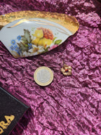 Eternal Bloom Collection – Handmade Bronze Flower Pendant with Multicolored Crystal