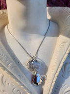 Rosarium Collection Collection - Handmade 999 Silver Rose Set with Fuchsia Crystal