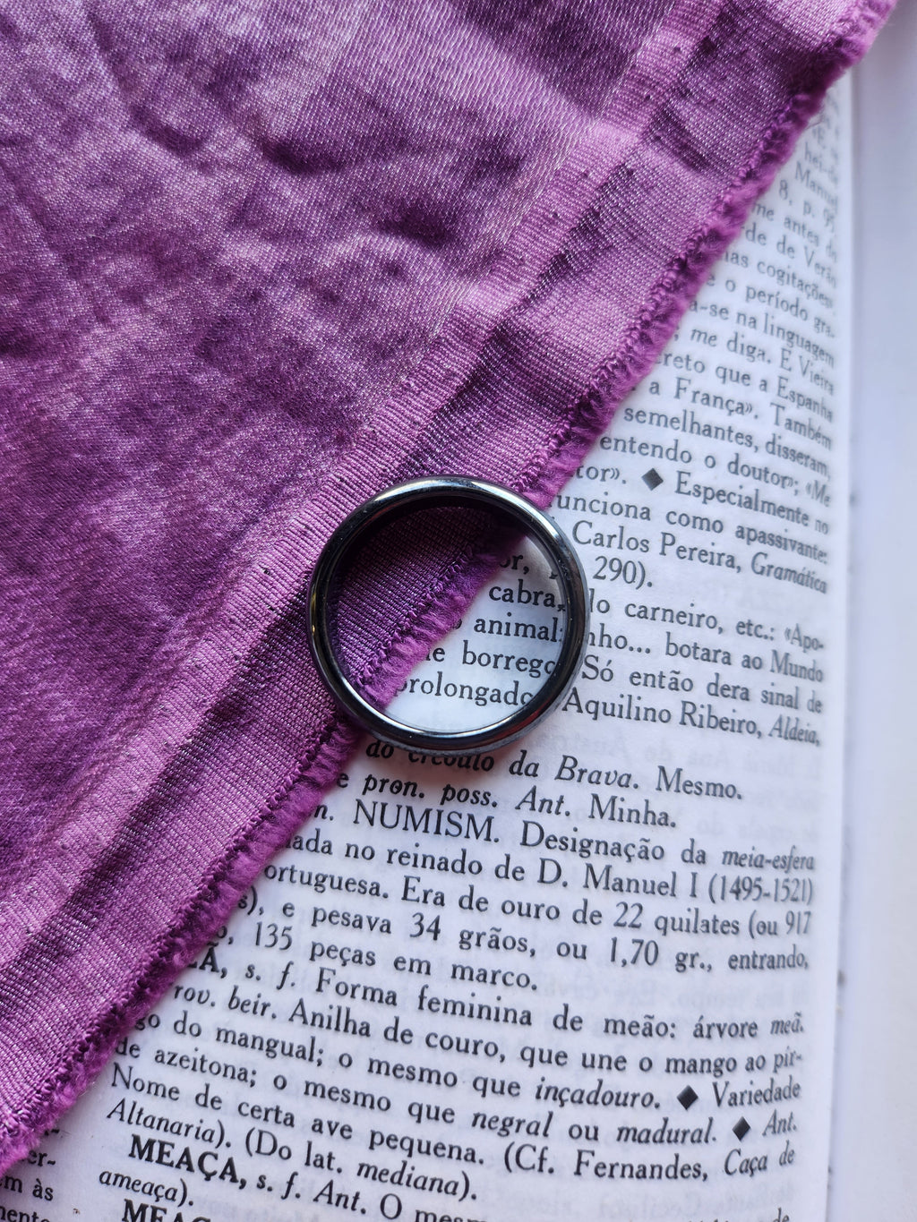 Anillo de Hematita Pulido