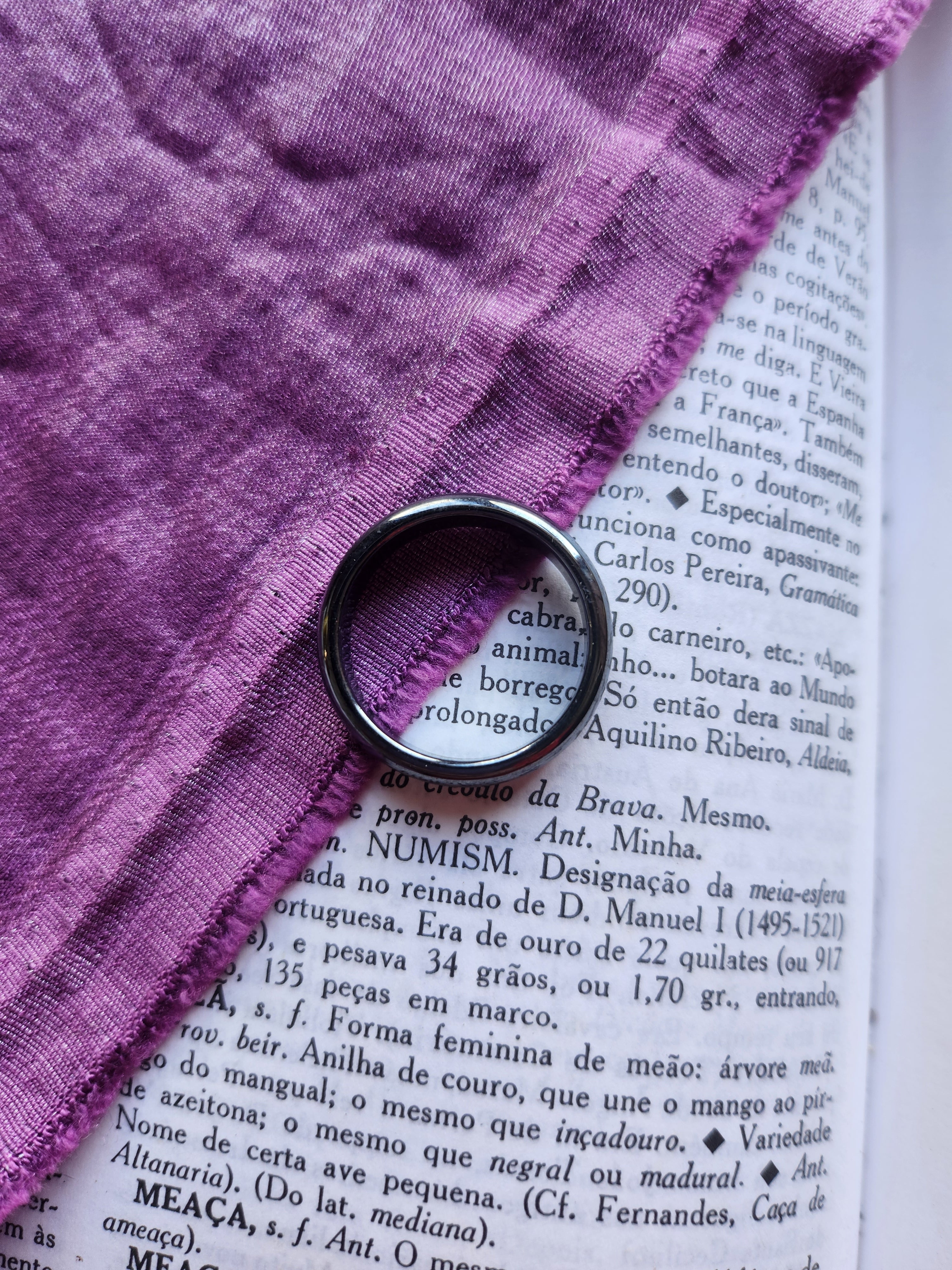 Anillo de Hematita Pulido
