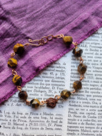 Rosarium Collection - Tiger’s Eye & Copper Bracelet