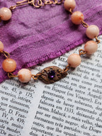Arcane Resonance Collection - Pink Opal & Copper Bracelet