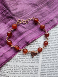Echoes Of Heaven Collection - Carnelian & Copper Bracelet