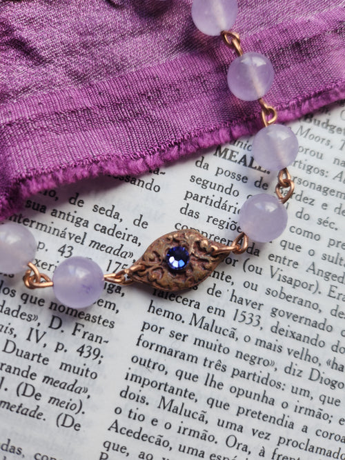 Arcane Resonance Collection - Amethyst & Copper Bracelet
