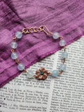 Eternal Bloom Collection - Aquamarine & Copper Bracelet