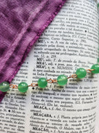 Collar de Fluorita Verde y Cobre