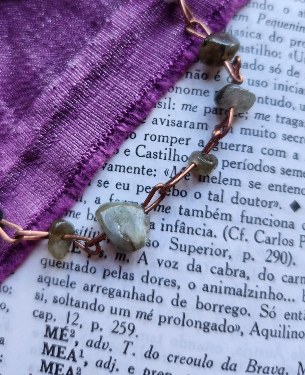 Pulsera de Labradorita y Cobre