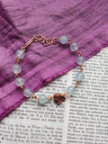 Echoes Of Heaven Collection - Aquamarine & Copper Bracelet