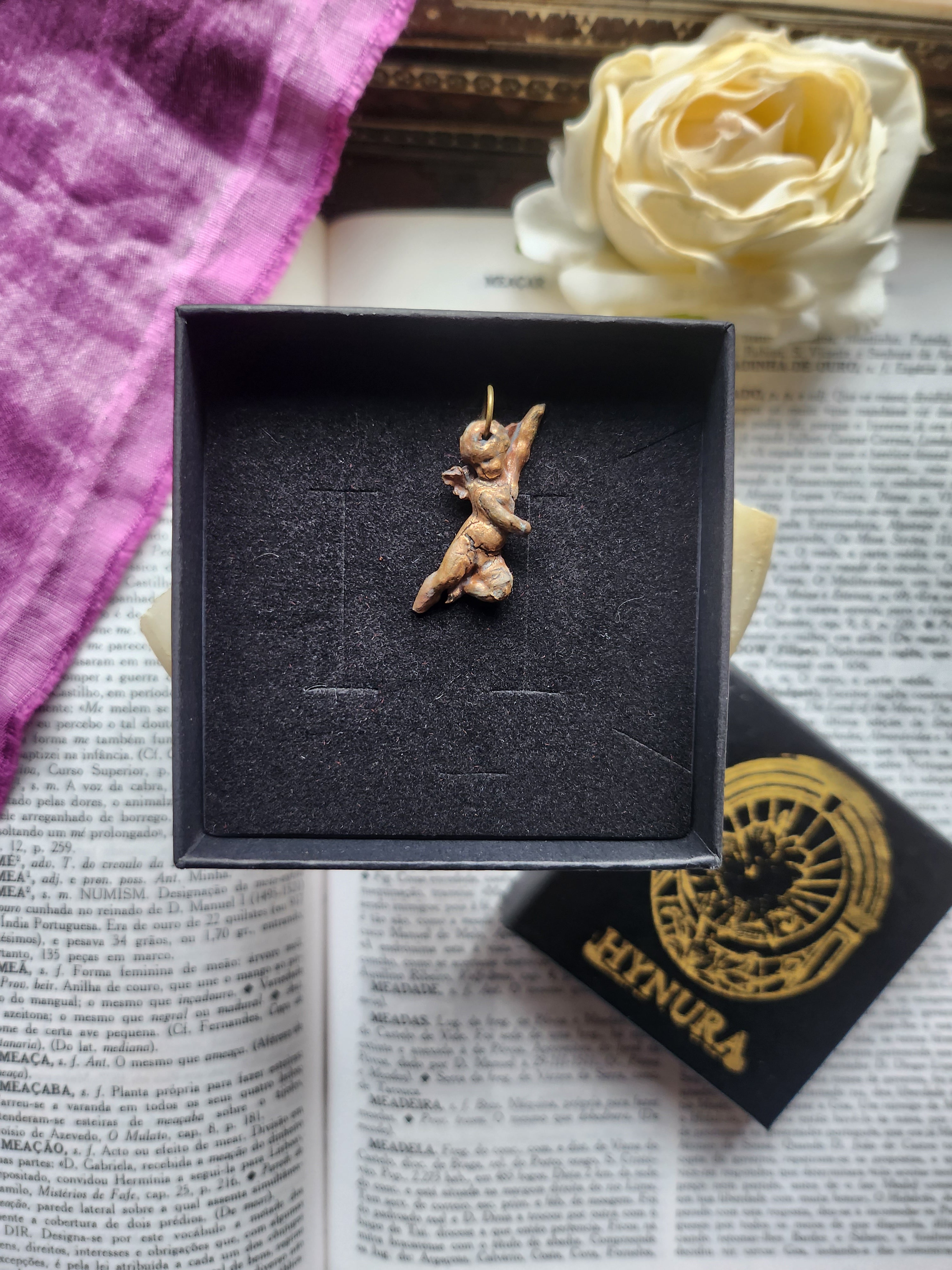 Echoes Of Heaven Collection- Handmade Bronze Angel Pendant