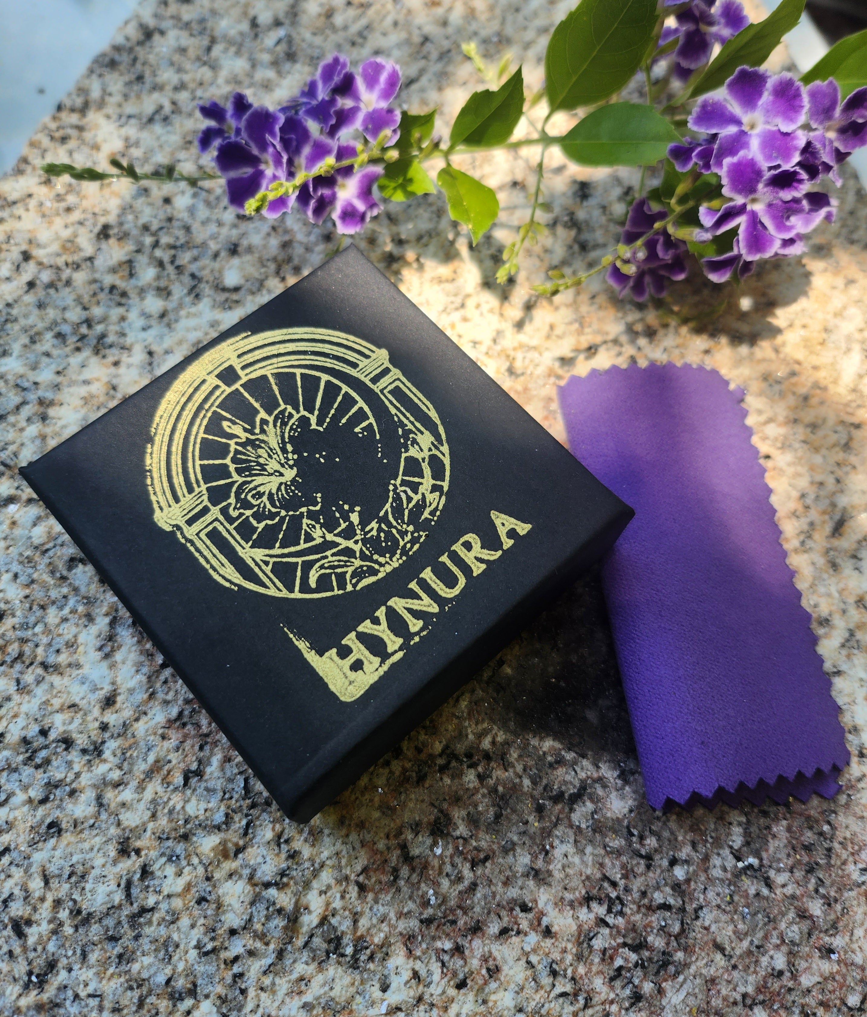 Rosarium Collection Collection - Handmade 999 Silver Rose Pendant with Aquamarine Blue Crystal