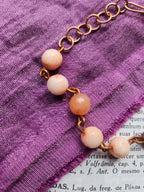 Echoes Of Heaven Collection - Pink Opal & Copper Bracelet