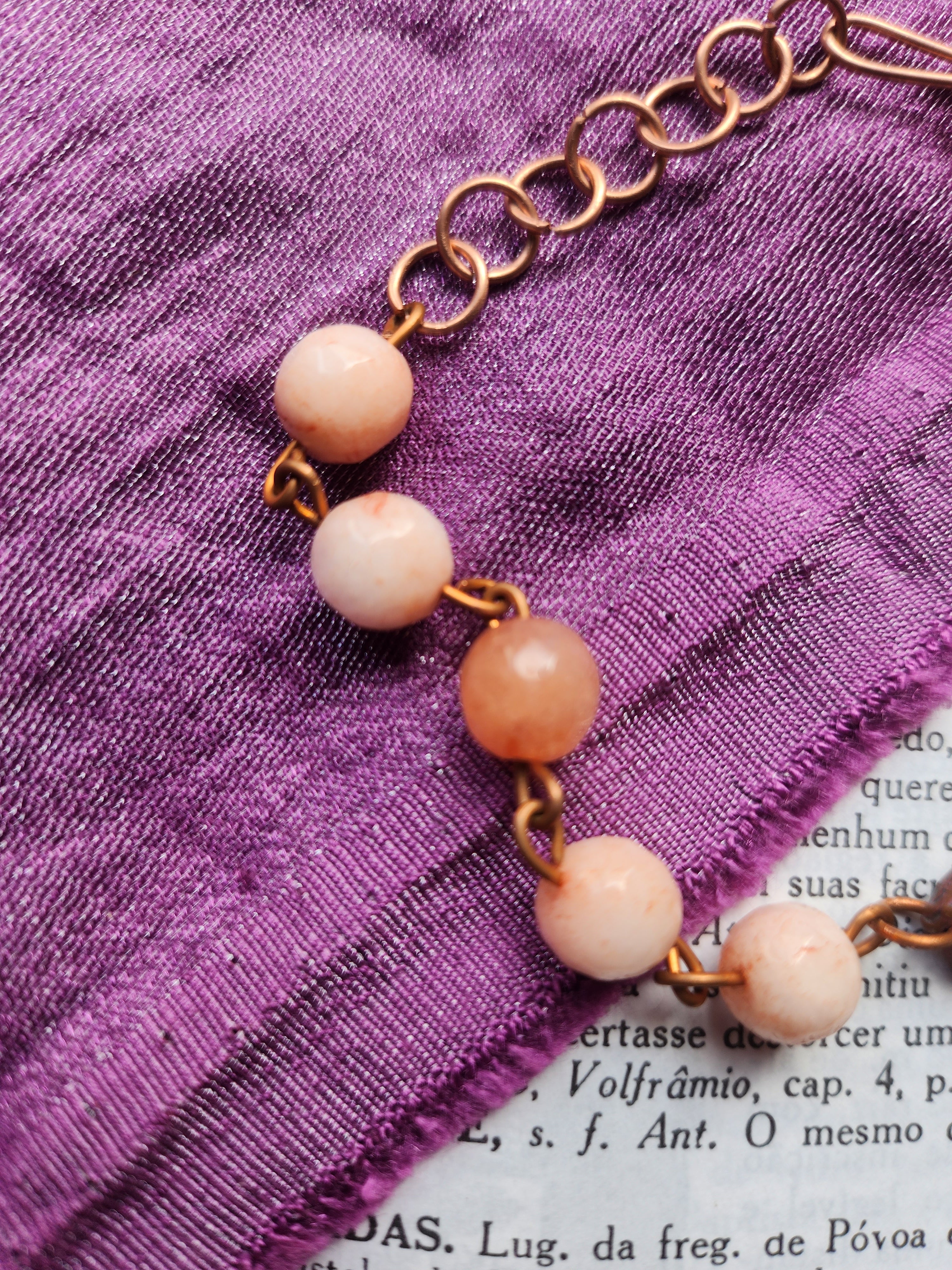Echoes Of Heaven Collection - Pink Opal & Copper Bracelet