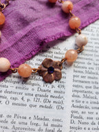 Eternal Bloom Collection - Pink Opal & Copper Bracelet