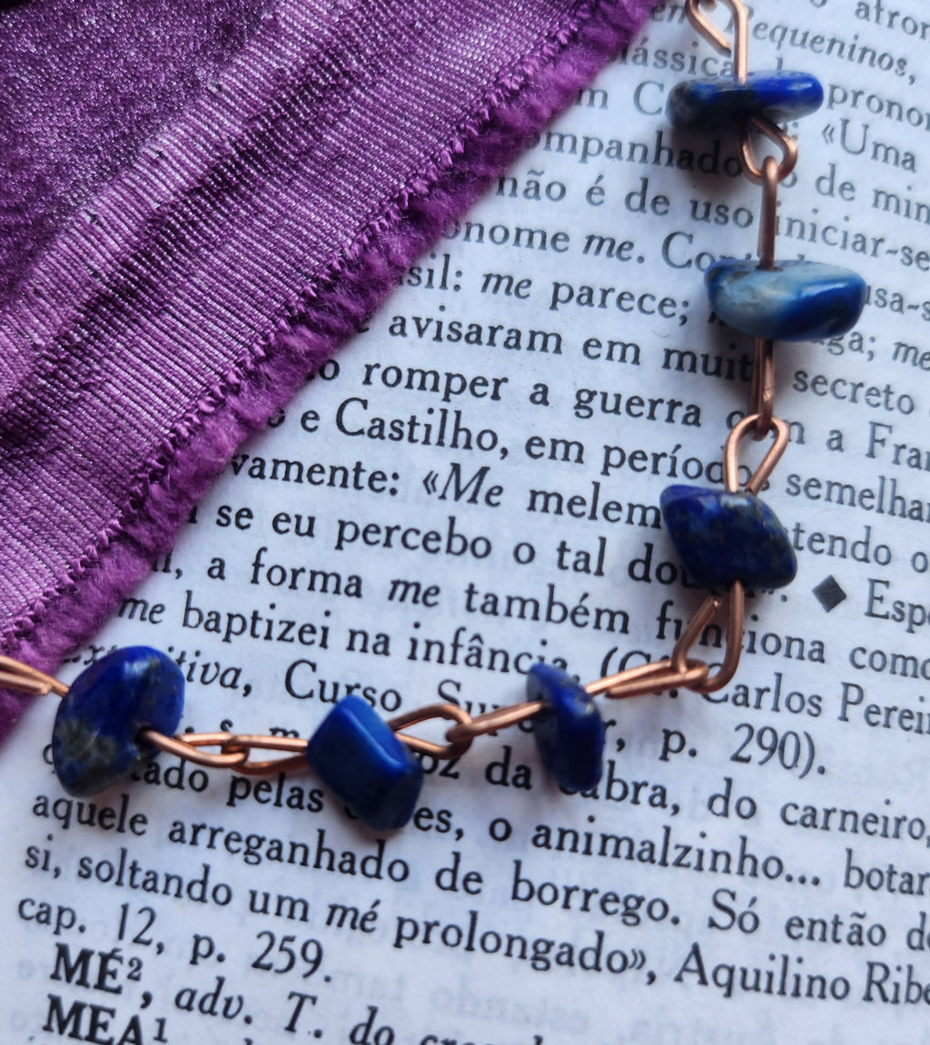 Pulsera de Lapislázuli y Cobre