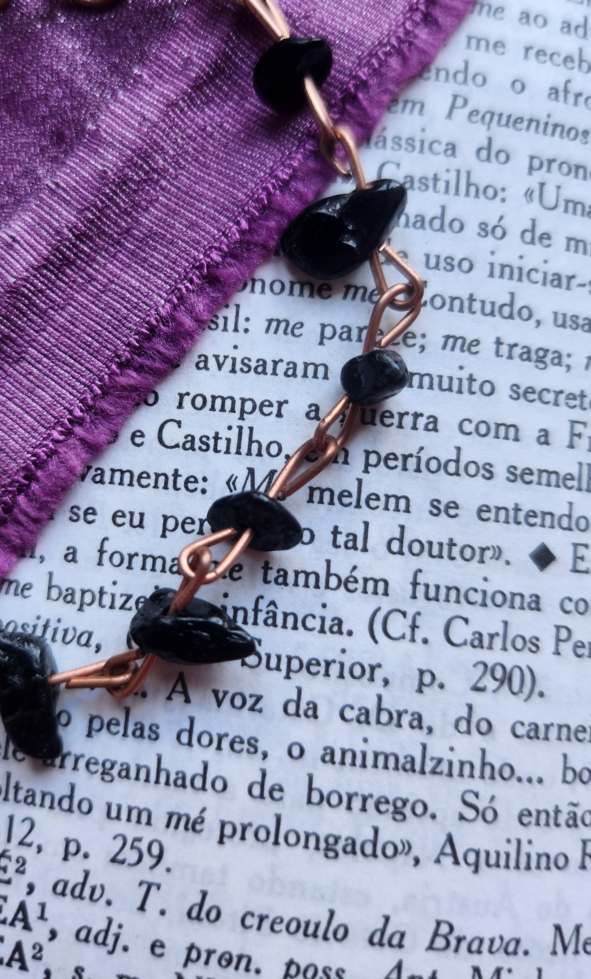 Black tourmaline & Copper Bracelet