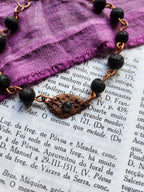 Arcane Resonance Collection - Volcanic Stone & Copper Bracelet