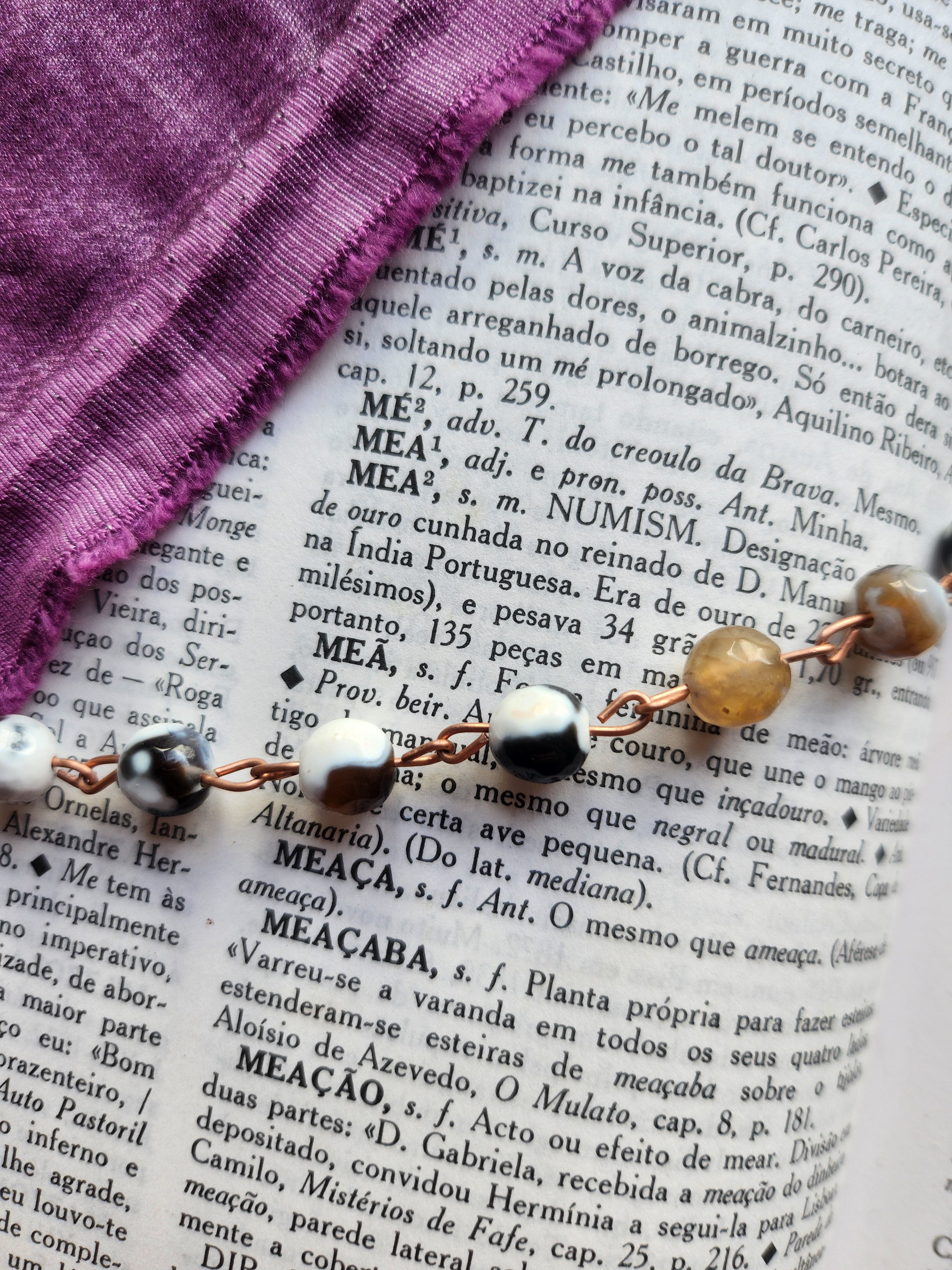 Botswana Agate & Copper Necklace