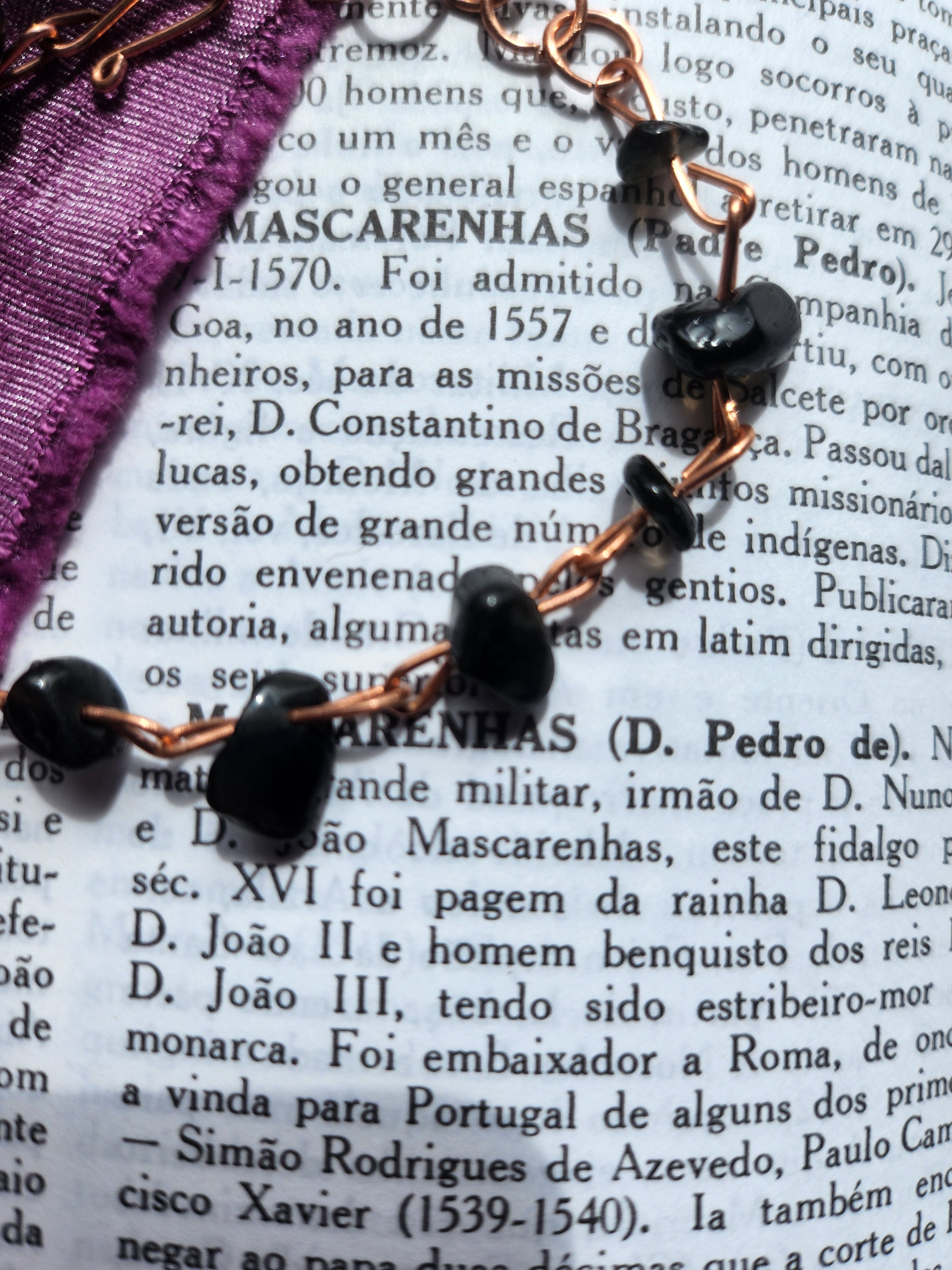 Onyx & Copper Bracelet