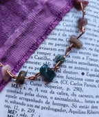 Pulsera de jaspe indio y cobre