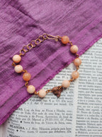 Echoes Of Heaven Collection - Pink Opal & Copper Bracelet